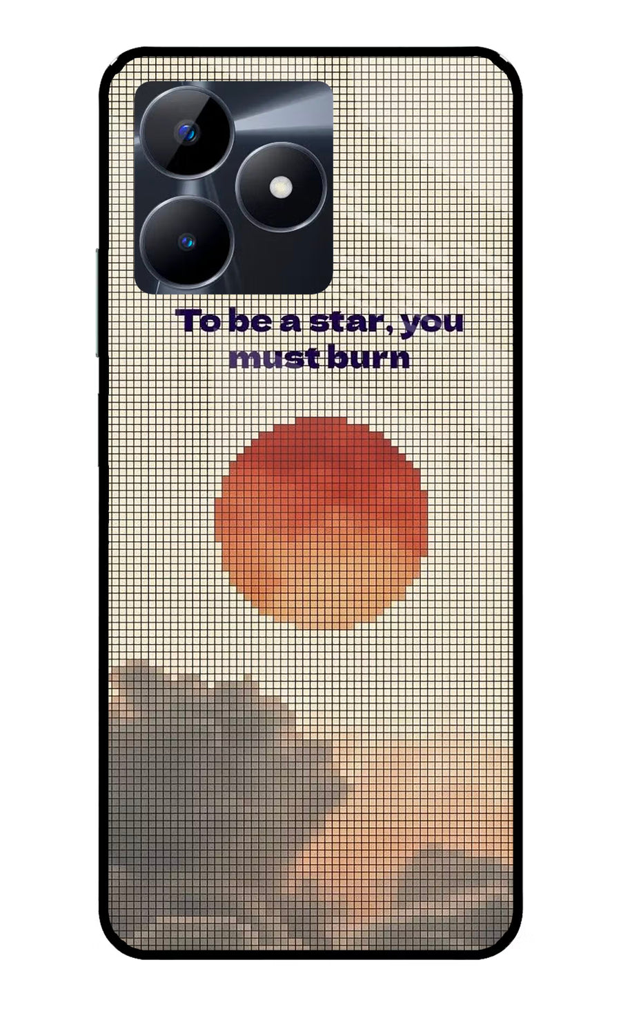 Pixel Sun Realme C53 Back Cover, Glass case