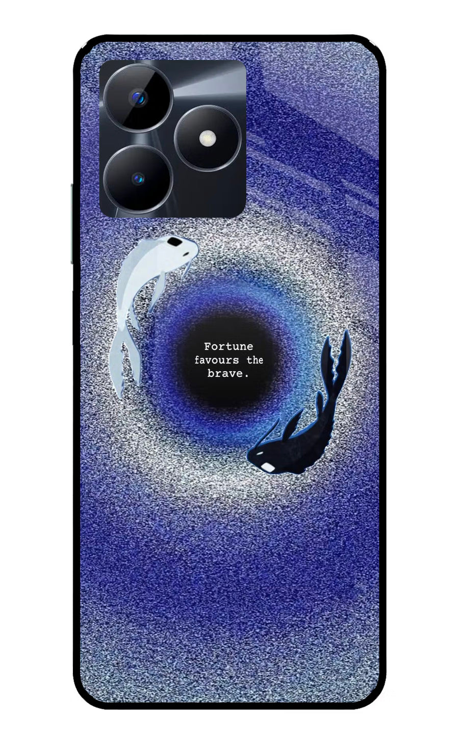 Dark Koi Realme C53 Back Cover, Glass case