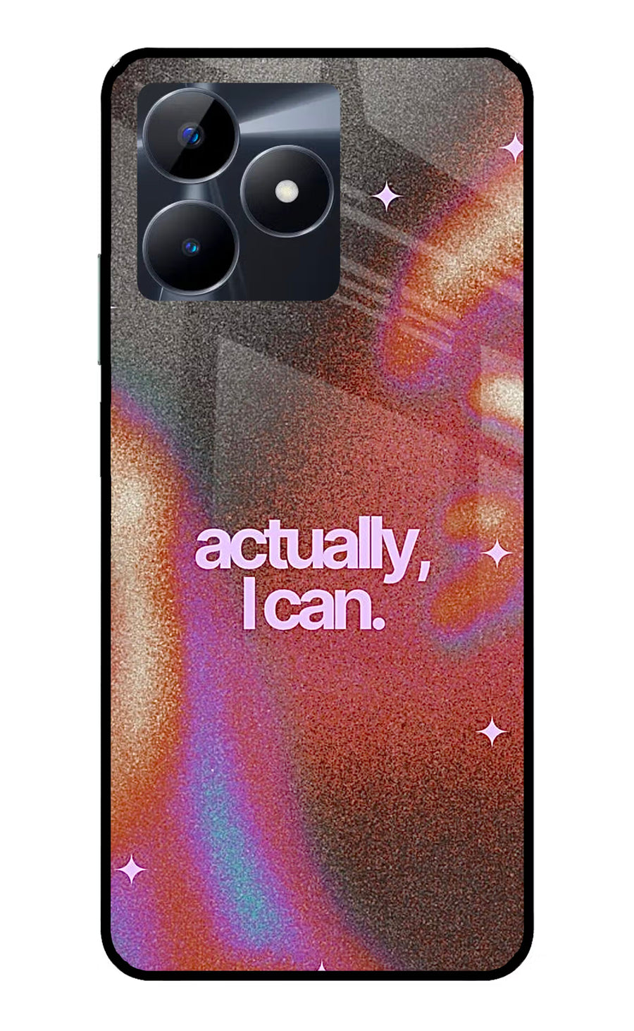 Pink Aura Realme C53 Back Cover, Glass case