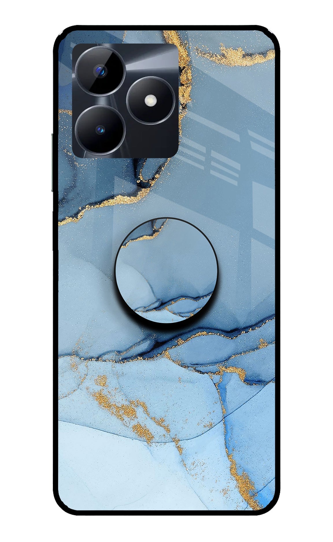 Blue Marble Realme C53 Glass Case