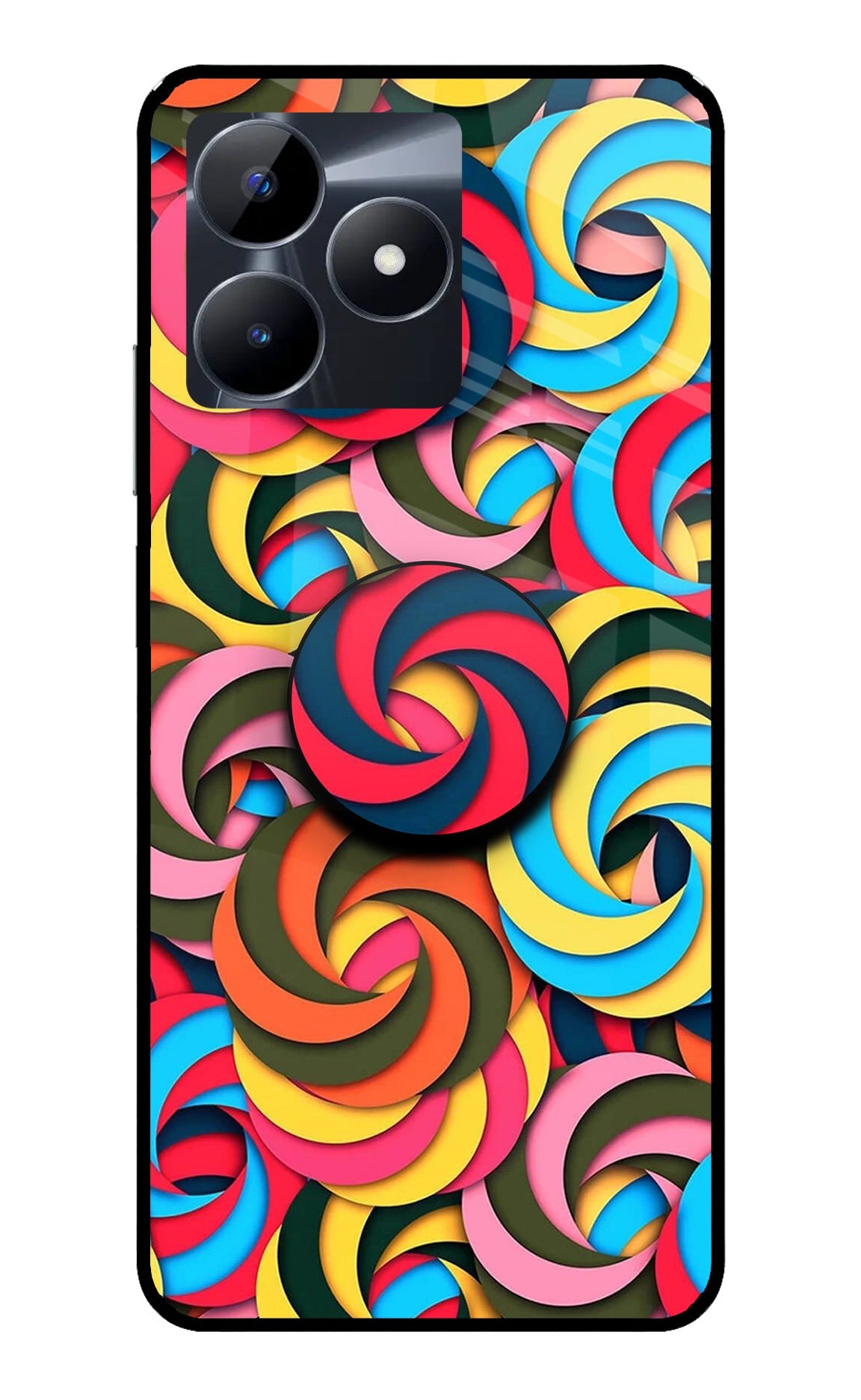 Spiral Pattern Realme C53 Pop Case