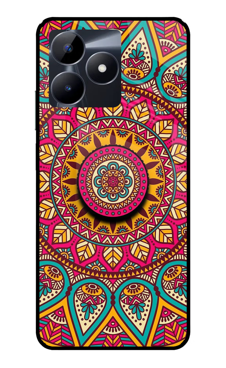 Mandala Realme C53 Pop Case, Glass case