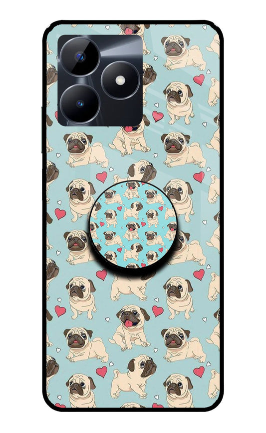 Pug Dog Realme C53 Glass Case