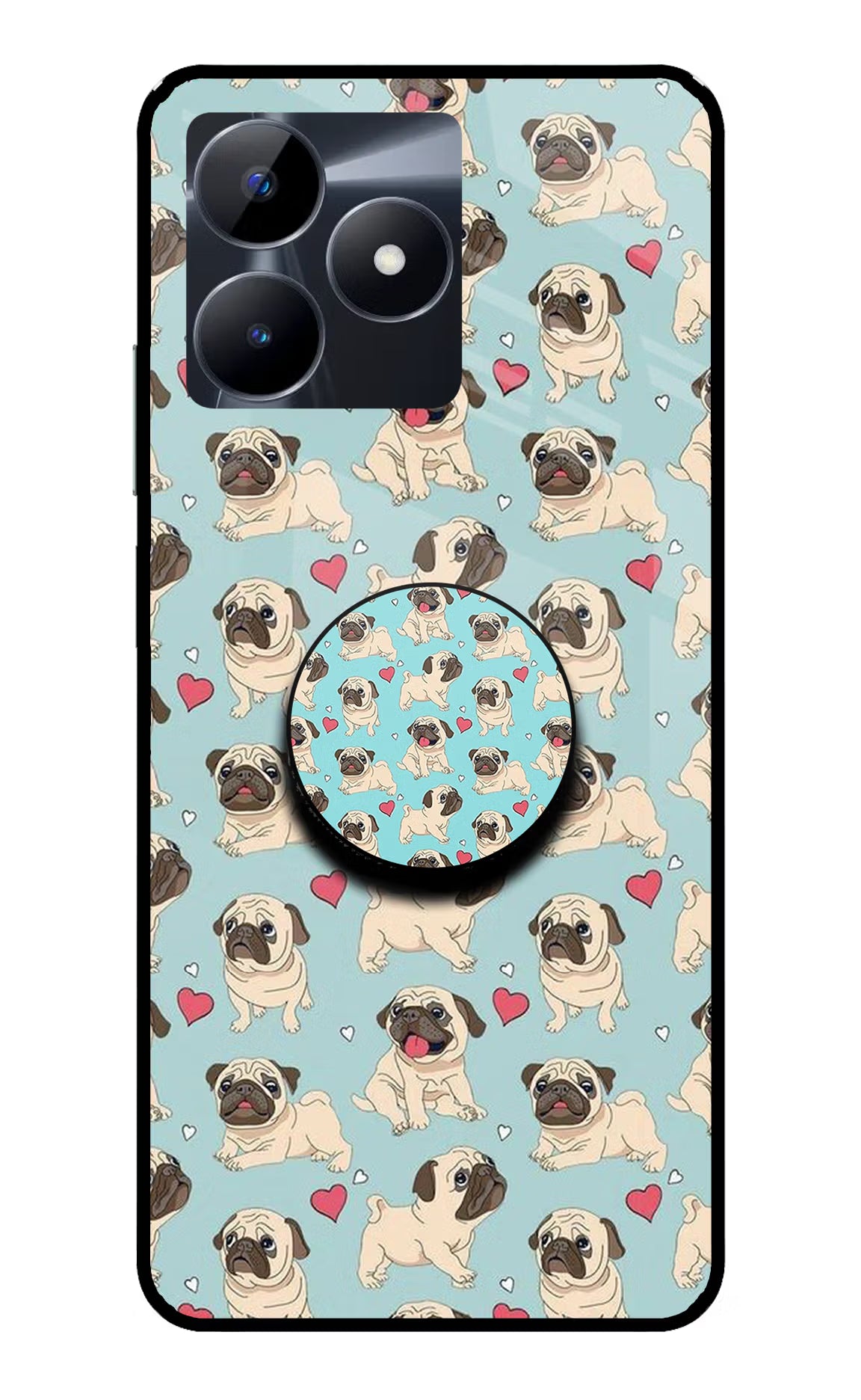 Pug Dog Realme C53 Pop Case by Casekaro