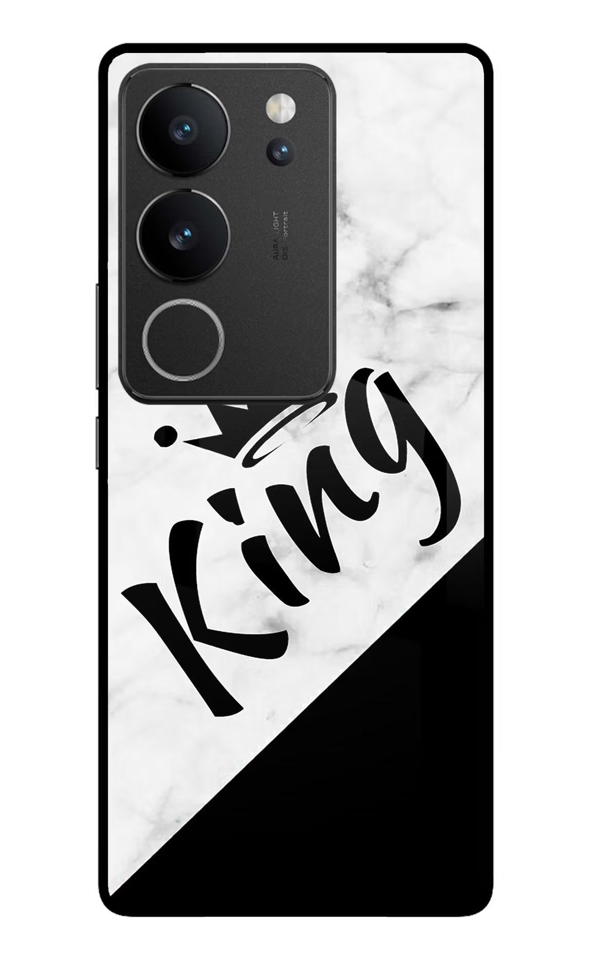 King Vivo V29/V29 Pro Glass Case Back Cover by Casekaro