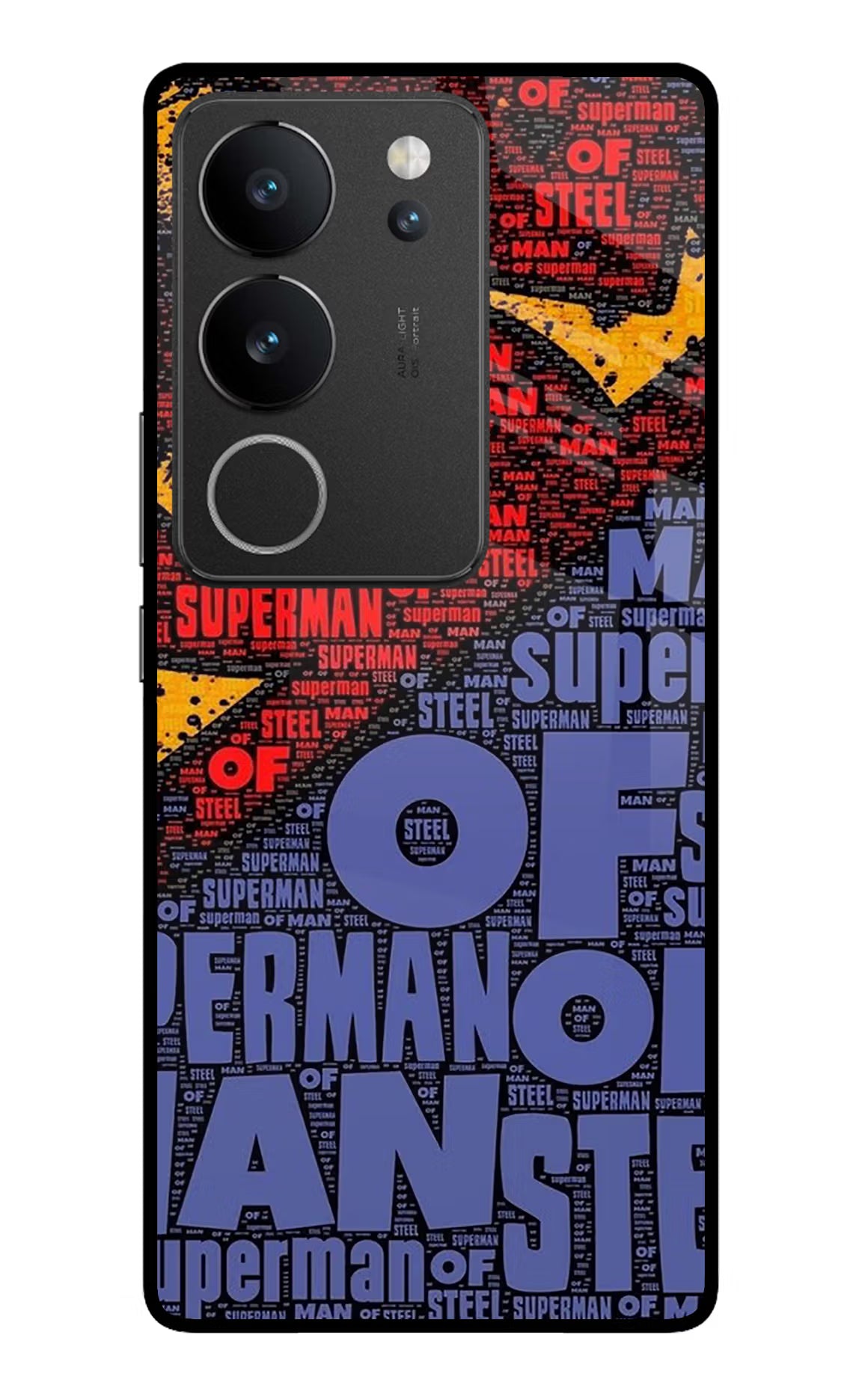 Superman Vivo V29/V29 Pro Glass Case Back Cover by Casekaro