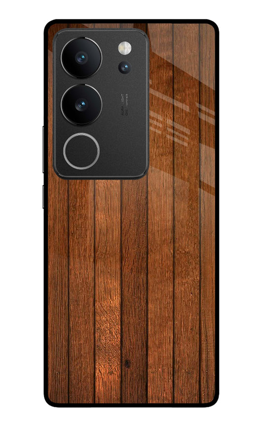 Wooden Artwork Bands Vivo V29/V29 Pro Glass Case