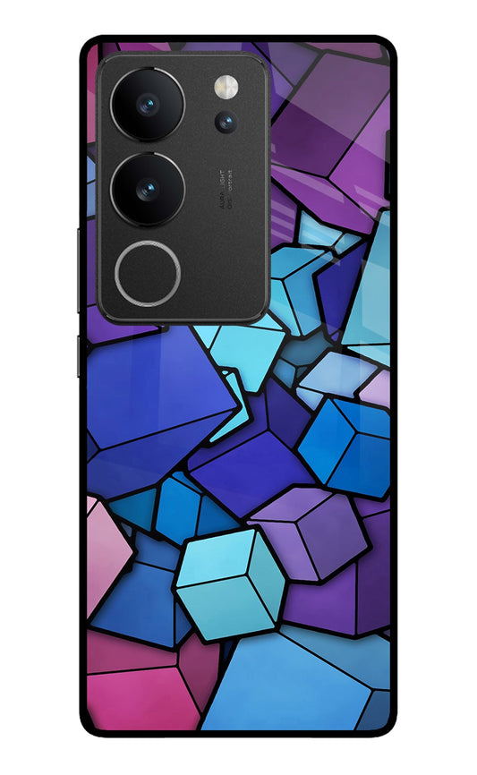 Cubic Abstract Vivo V29/V29 Pro Glass Case