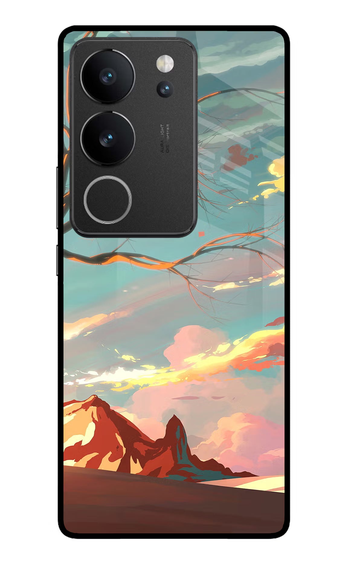 Scenery Vivo V29/V29 Pro Glass Case Back Cover by Casekaro
