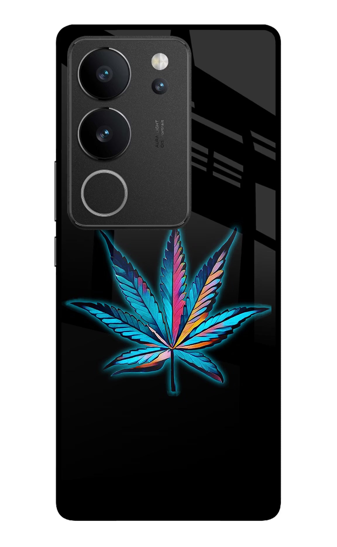 Weed Vivo V29/V29 Pro Glass Case Back Cover by Casekaro