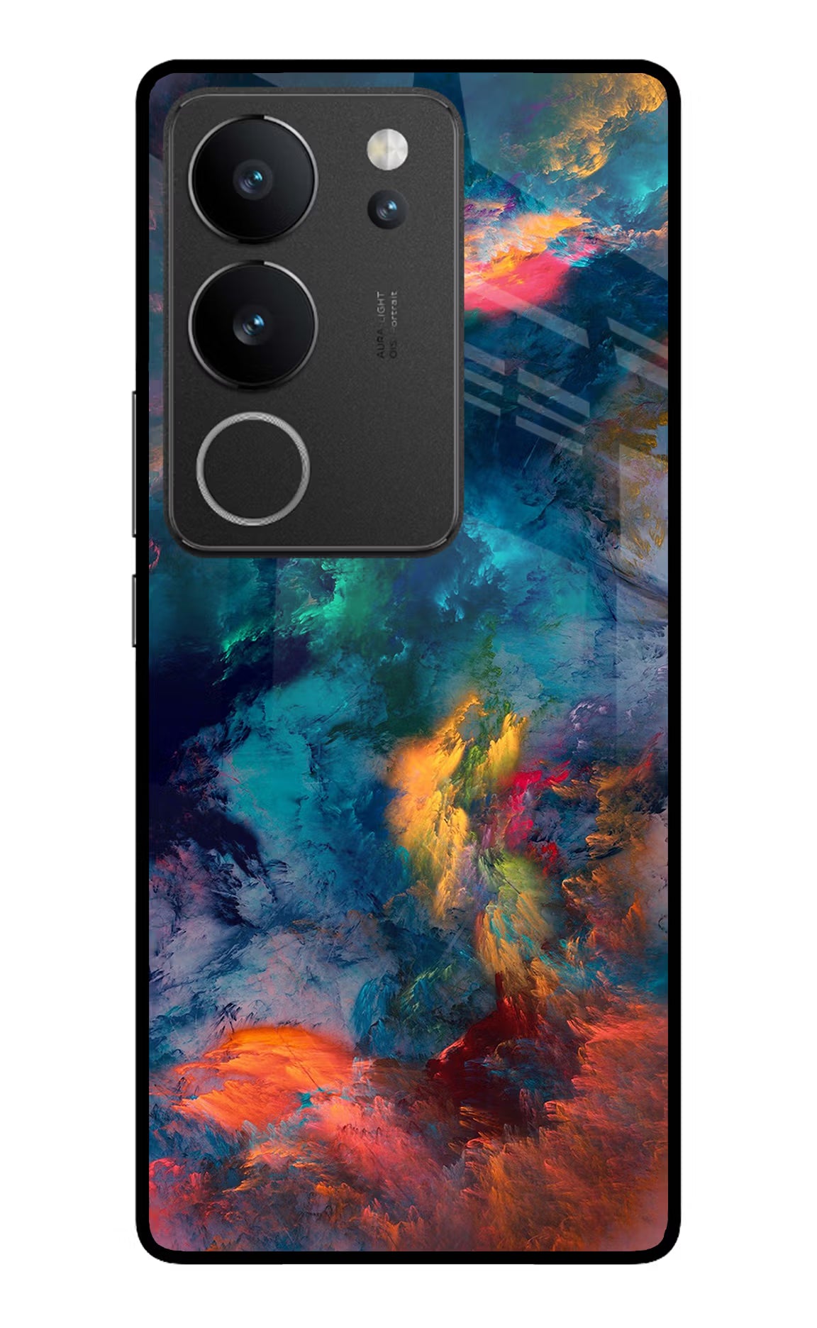 Artwork Paint Vivo V29/V29 Pro Glass Case Back Cover by Casekaro