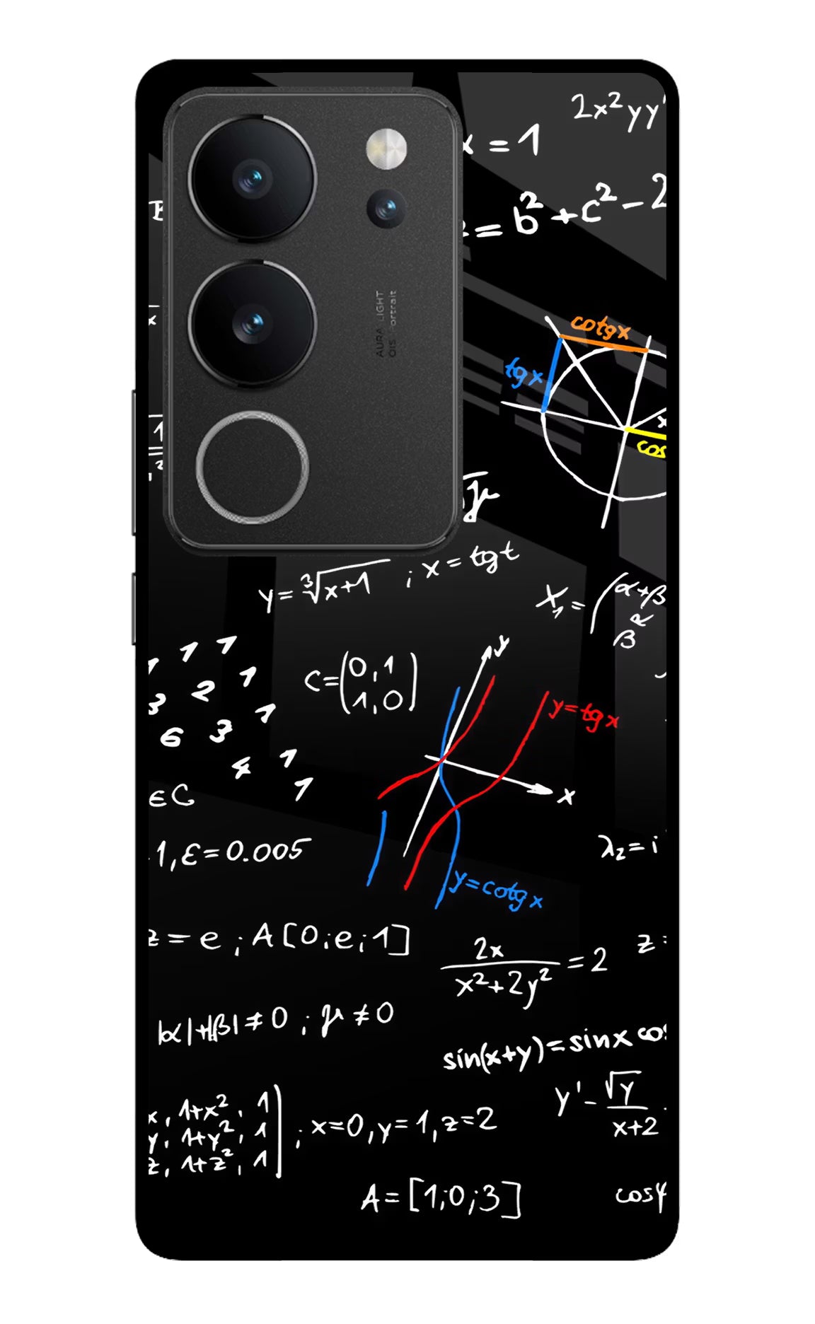 Mathematics Formula Vivo V29/V29 Pro Glass Case Back Cover by Casekaro