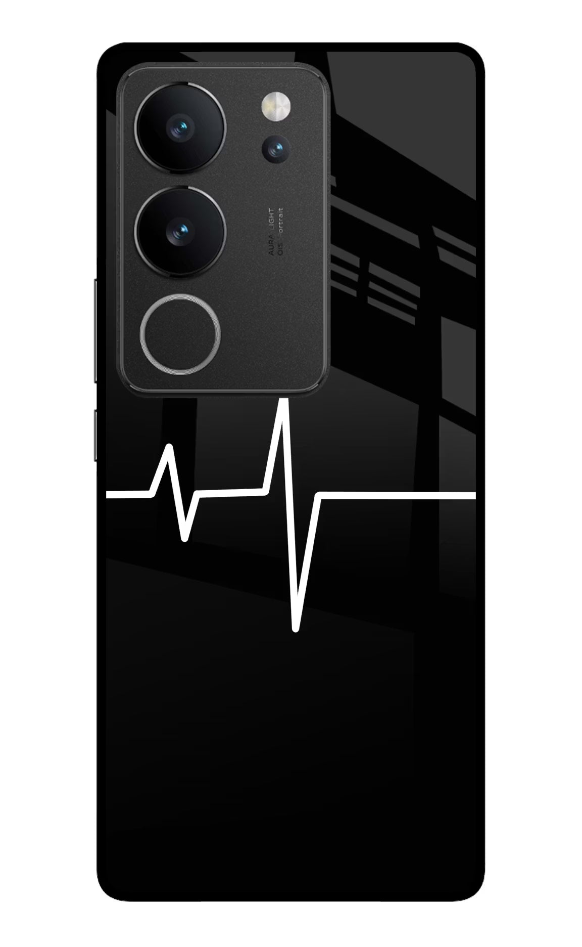 Heart Beats Vivo V29/V29 Pro Glass Case Back Cover by Casekaro