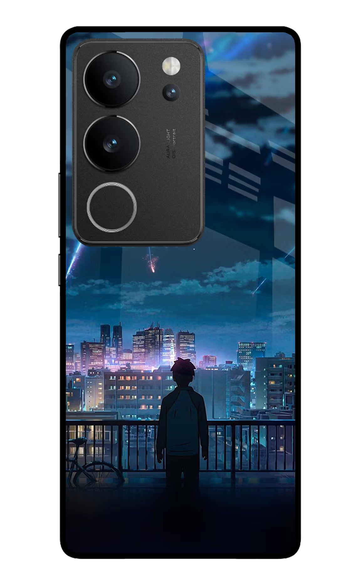 Anime Vivo V29/V29 Pro Glass Case Back Cover by Casekaro