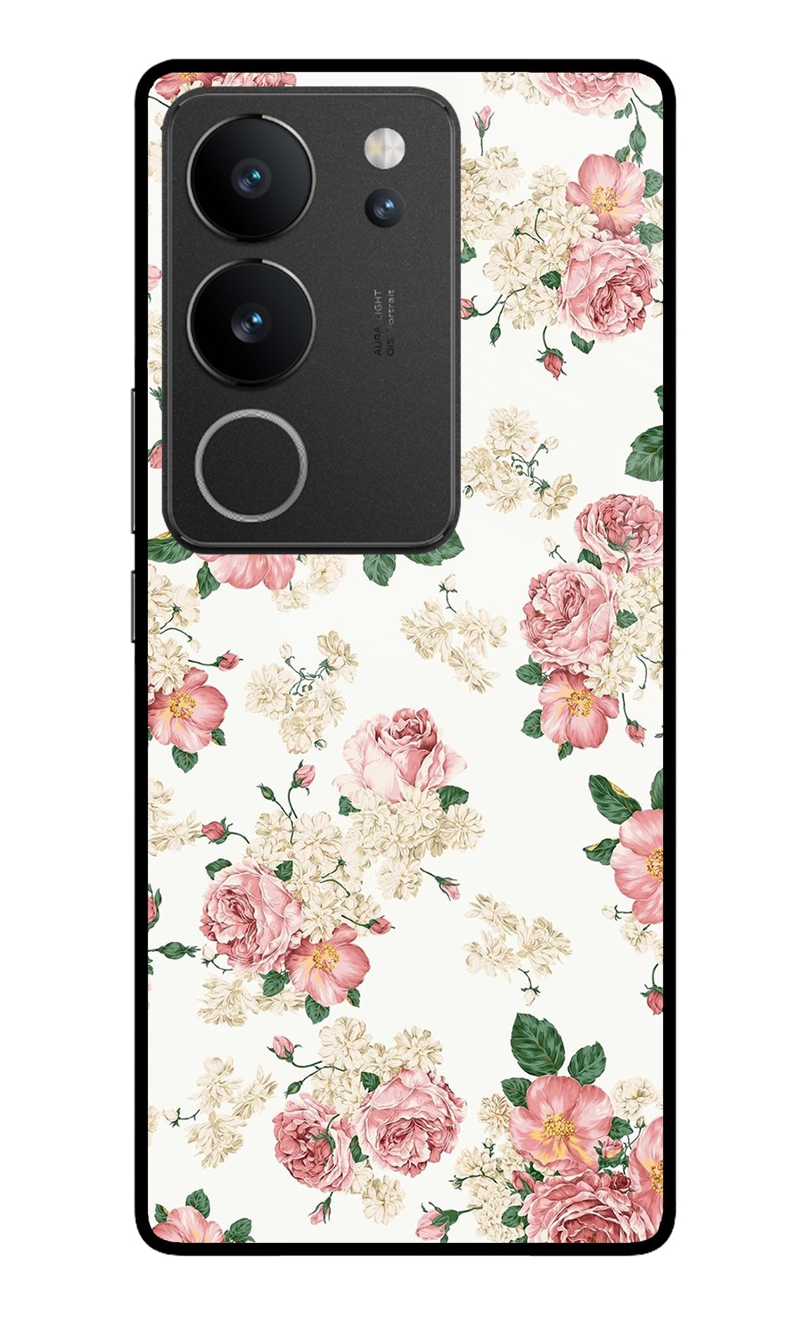 Flowers Vivo V29/V29 Pro Glass Case