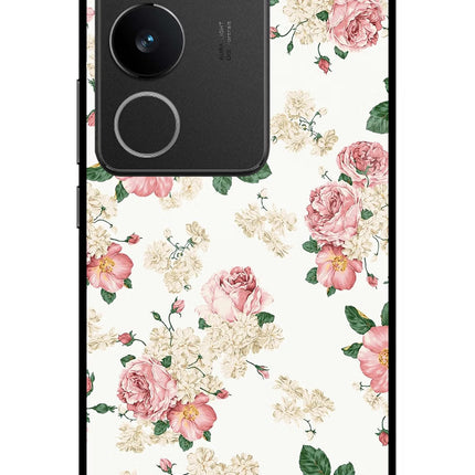 Flowers Vivo V29/V29 Pro Glass Case