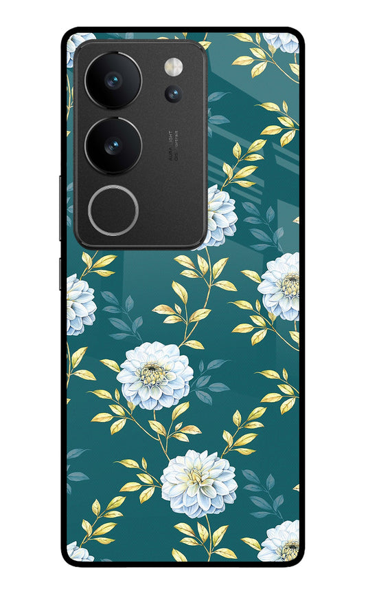 Flowers Vivo V29/V29 Pro Glass Case