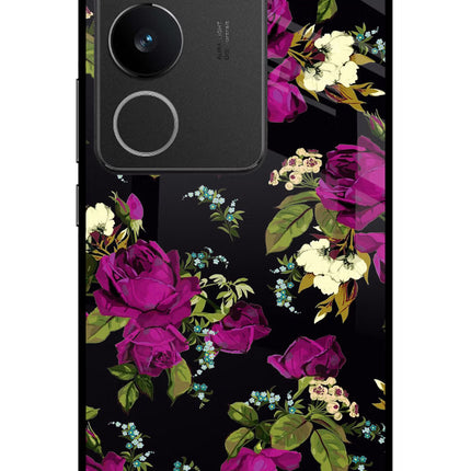 Flowers Vivo V29/V29 Pro Glass Case