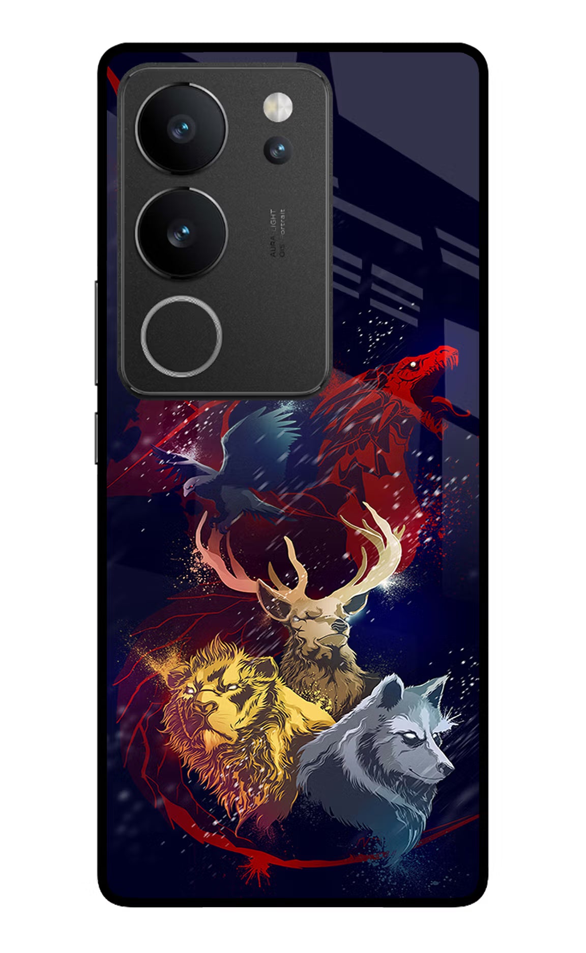 Game Of Thrones Vivo V29/V29 Pro Glass Case Back Cover by Casekaro