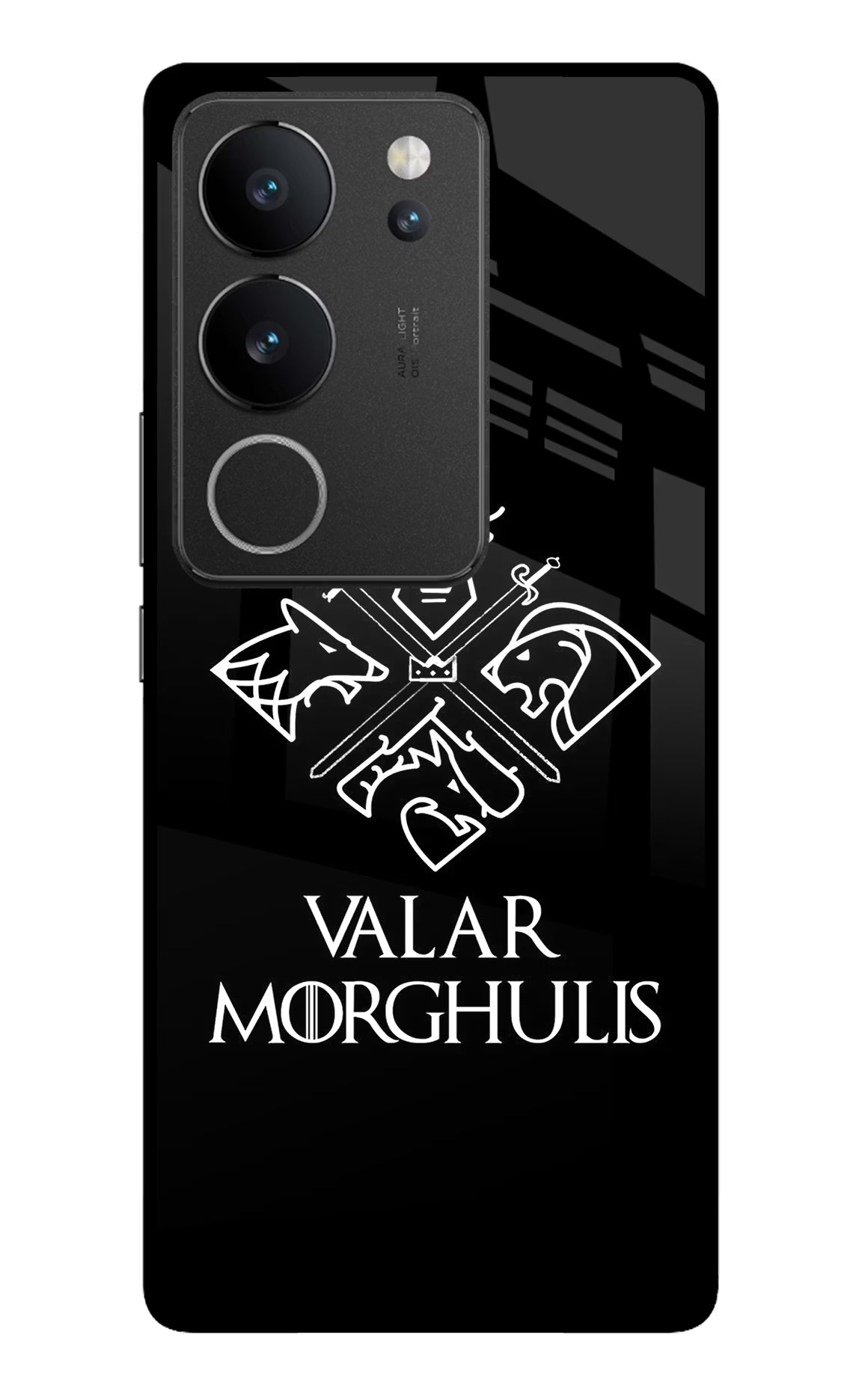 Valar Morghulis | Game Of Thrones Vivo V29/V29 Pro Glass Case Back Cover by Casekaro