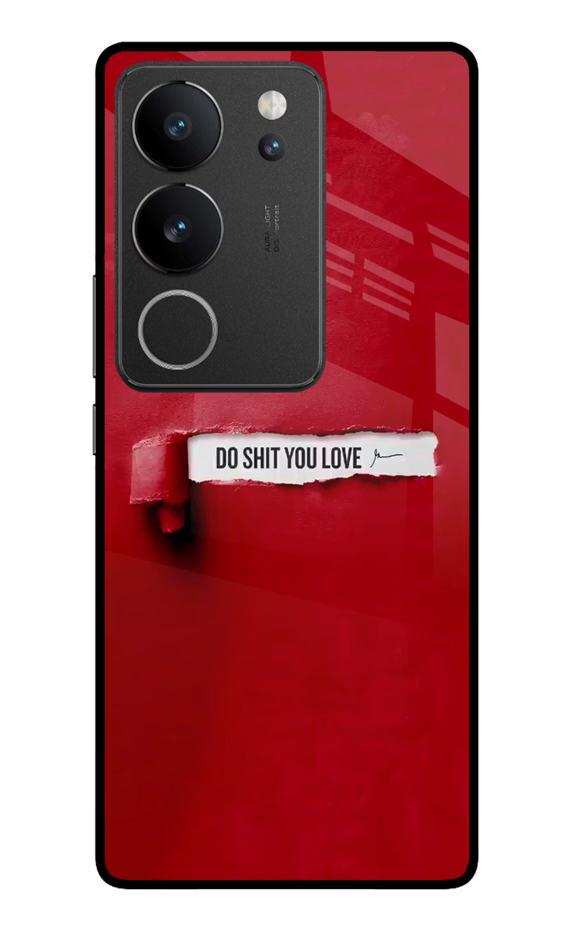Do Shit You Love Vivo V29/V29 Pro Glass Case Back Cover by Casekaro