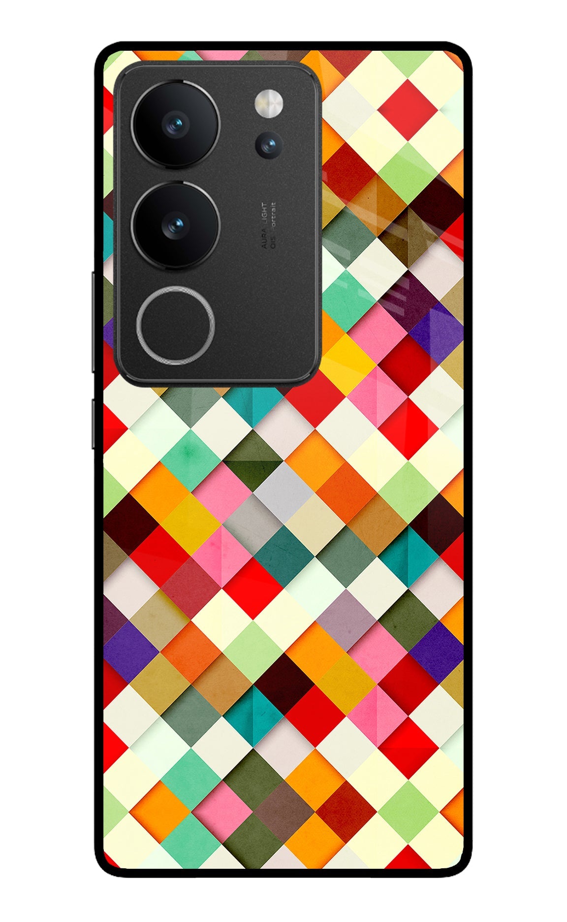 Geometric Abstract Colorful Vivo V29/V29 Pro Back Cover