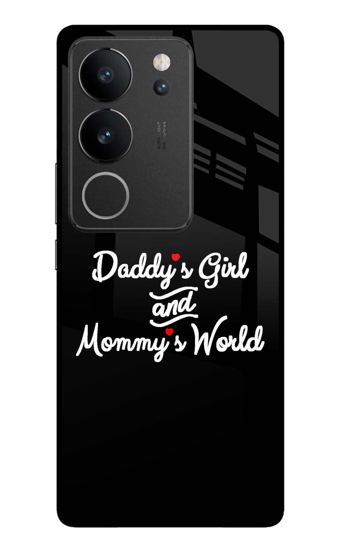 Daddy's Girl and Mommy's World Vivo V29/V29 Pro Glass Case