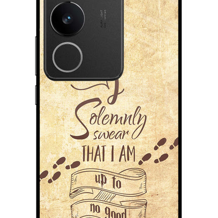 I Solemnly swear that i up to no good Vivo V29/V29 Pro Glass Case