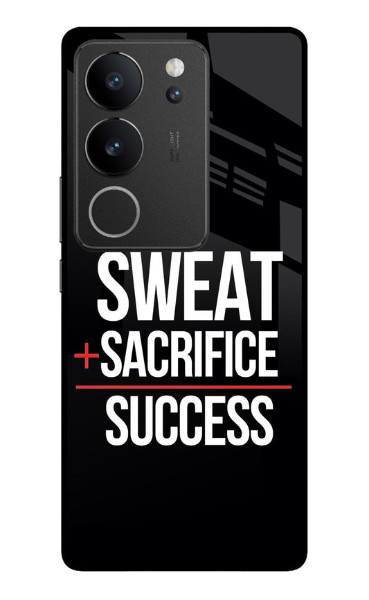 Sweat Sacrifice Success Vivo V29/V29 Pro Glass Case