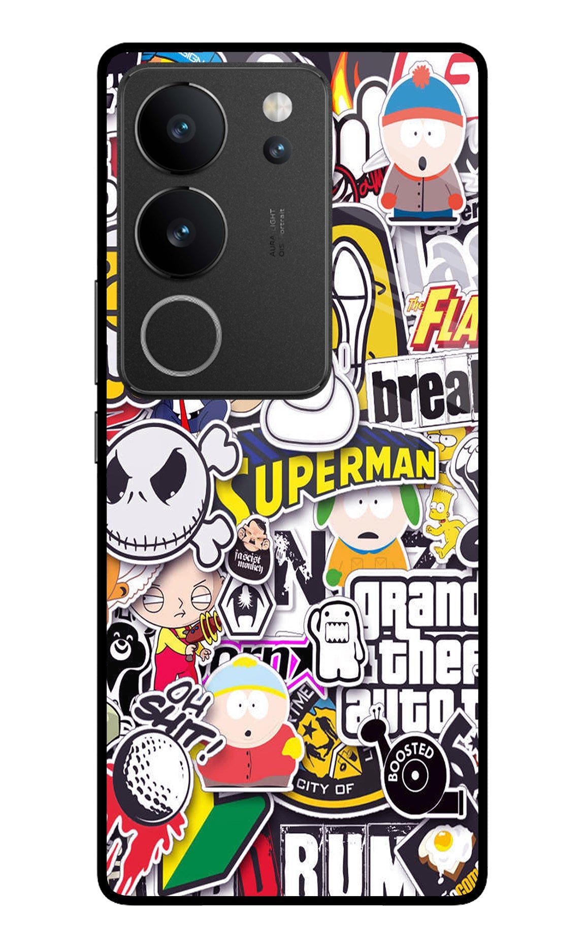 Sticker Bomb Vivo V29/V29 Pro Back Cover