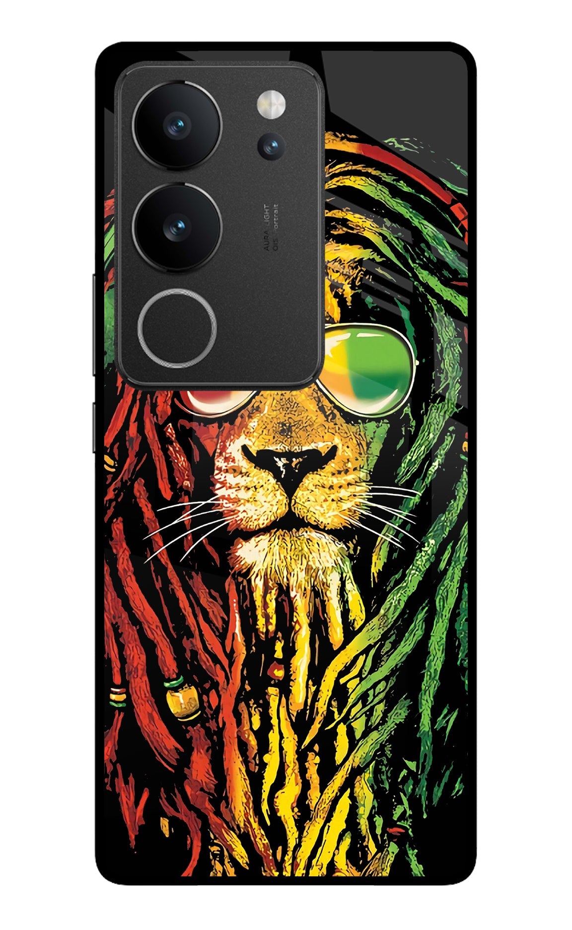 Rasta Lion Vivo V29/V29 Pro Glass Case