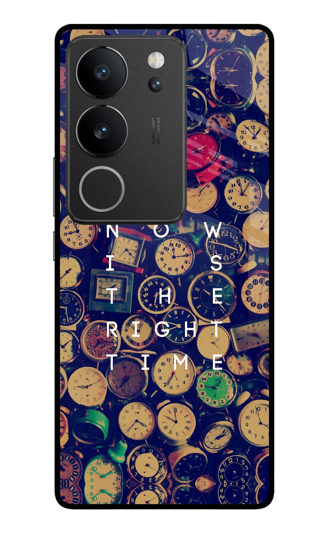 Now is the Right Time Quote Vivo V29/V29 Pro Back Cover