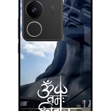 Om Namah Shivay Vivo V29/V29 Pro Glass Case Back Cover by Casekaro