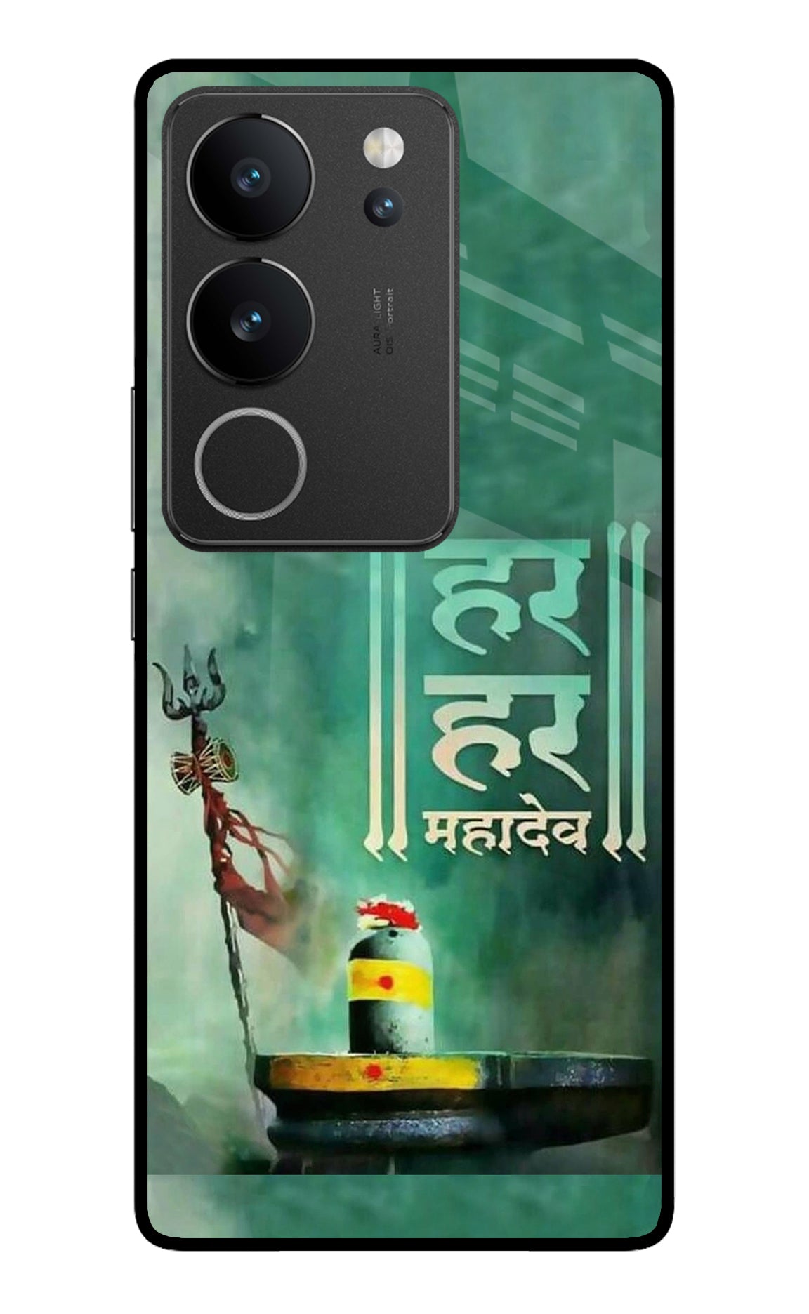 Har Har Mahadev Shivling Vivo V29/V29 Pro Glass Case