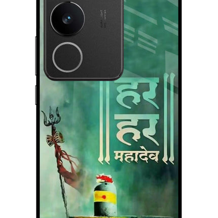 Har Har Mahadev Shivling Vivo V29/V29 Pro Glass Case