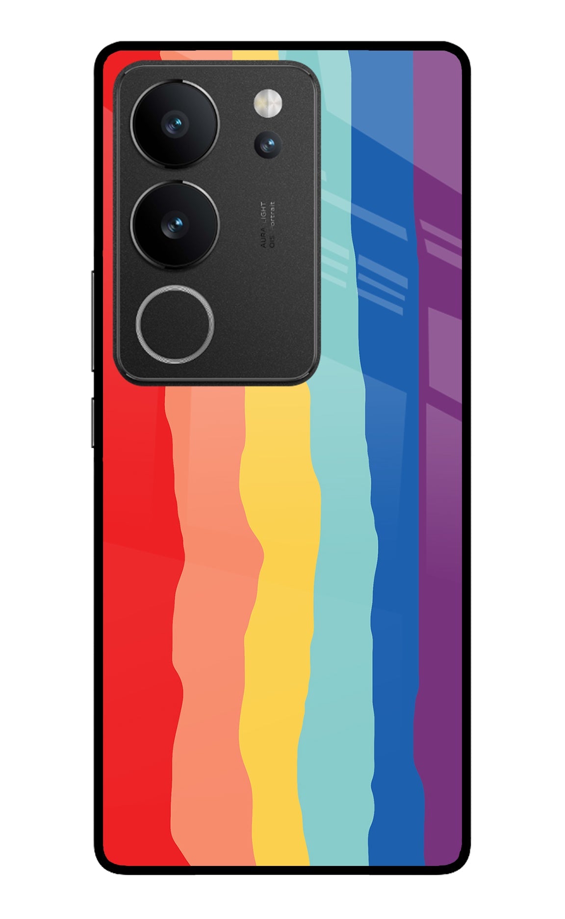 Rainbow Vivo V29/V29 Pro Glass Case