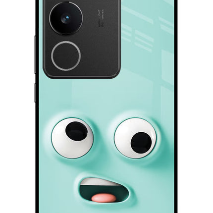 Funny Cartoon Vivo V29/V29 Pro Glass Case Back Cover by Casekaro