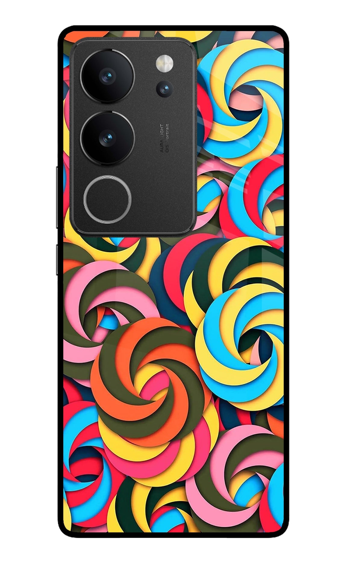 Spiral Pattern Vivo V29/V29 Pro Back Cover