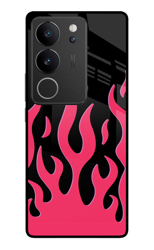 Fire Flames Vivo V29/V29 Pro Glass Case
