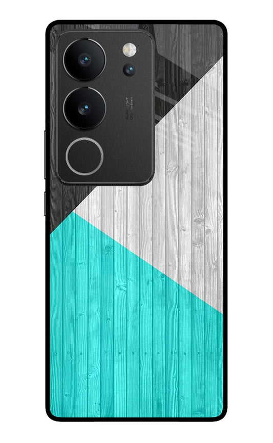 Wooden Abstract Vivo V29/V29 Pro Glass Case