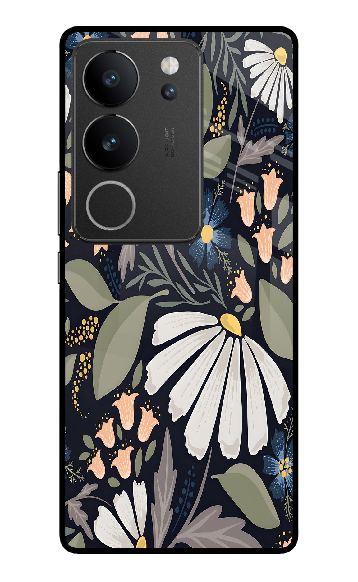 Flowers Art Vivo V29/V29 Pro Back Cover