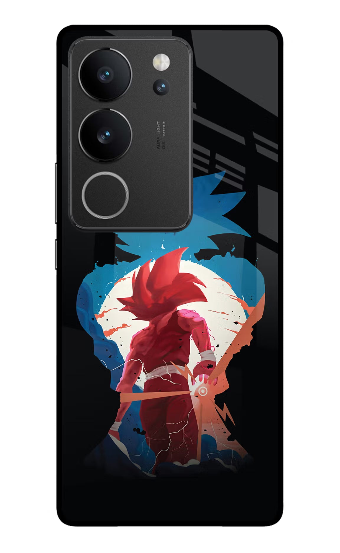 Goku Vivo V29/V29 Pro Glass Case Back Cover by Casekaro
