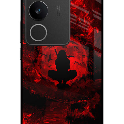 Itachi Uchiha Vivo V29/V29 Pro Glass Case Back Cover by Casekaro