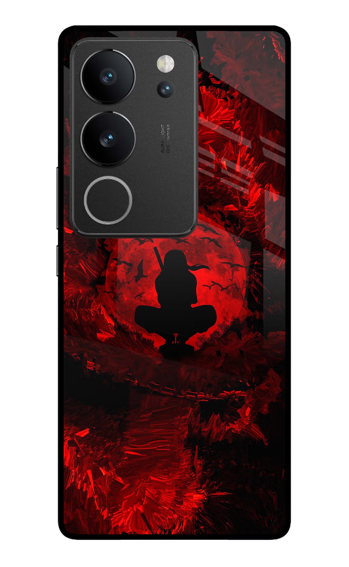 Itachi Uchiha Vivo V29/V29 Pro Glass Case Back Cover by Casekaro