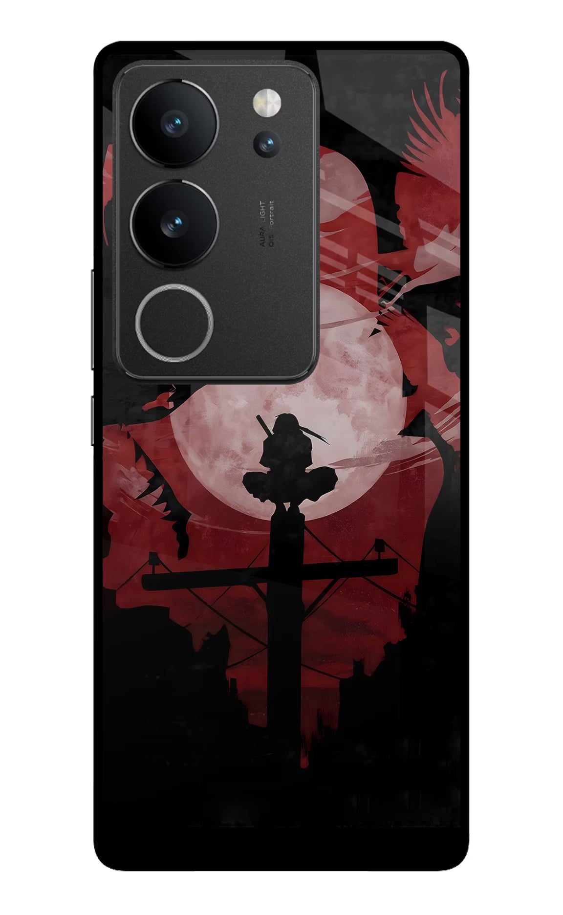 Naruto Anime Vivo V29/V29 Pro Glass Case Back Cover by Casekaro