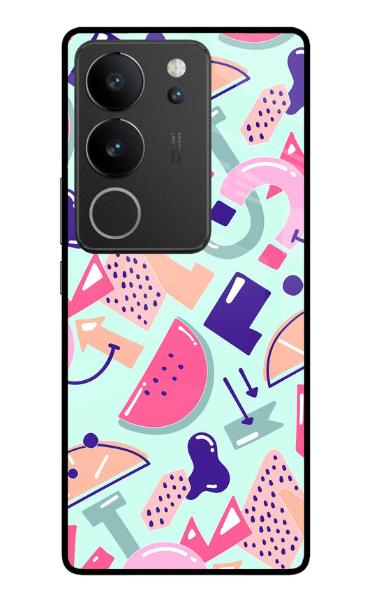 Doodle Pattern Vivo V29/V29 Pro Glass Case