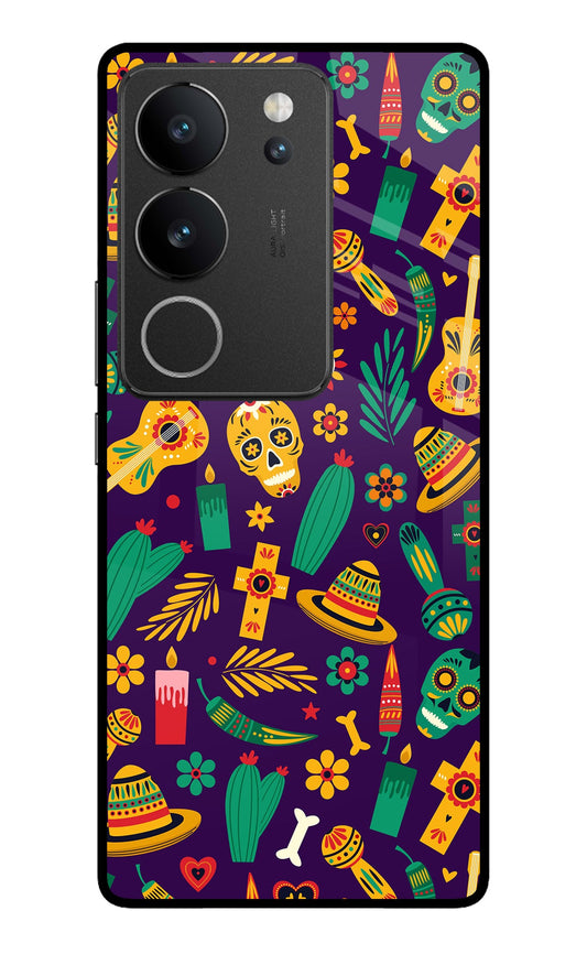 Mexican Artwork Vivo V29/V29 Pro Glass Case