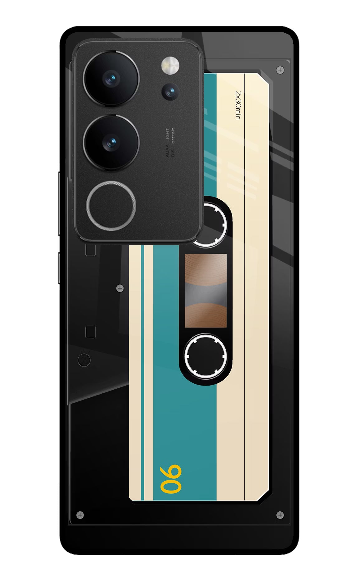 Cassette Vivo V29/V29 Pro Glass Case Back Cover by Casekaro