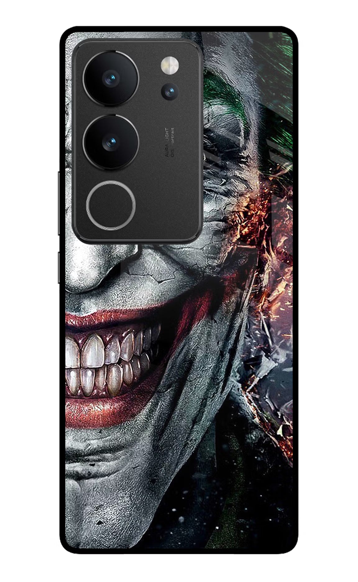 Joker Cam Vivo V29/V29 Pro Glass Case Back Cover by Casekaro