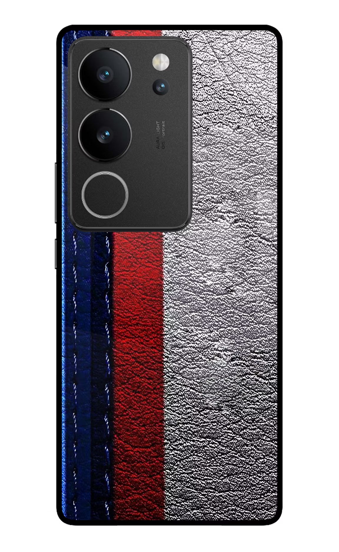 BMW Stripes Vivo V29/V29 Pro Glass Case Back Cover by Casekaro